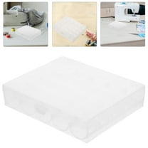 ELAYARD Clear Thread Spool Organizer Box 4 Pieces - Portable, -Free Storage for Sewing, Quilting, and Craft Supplies