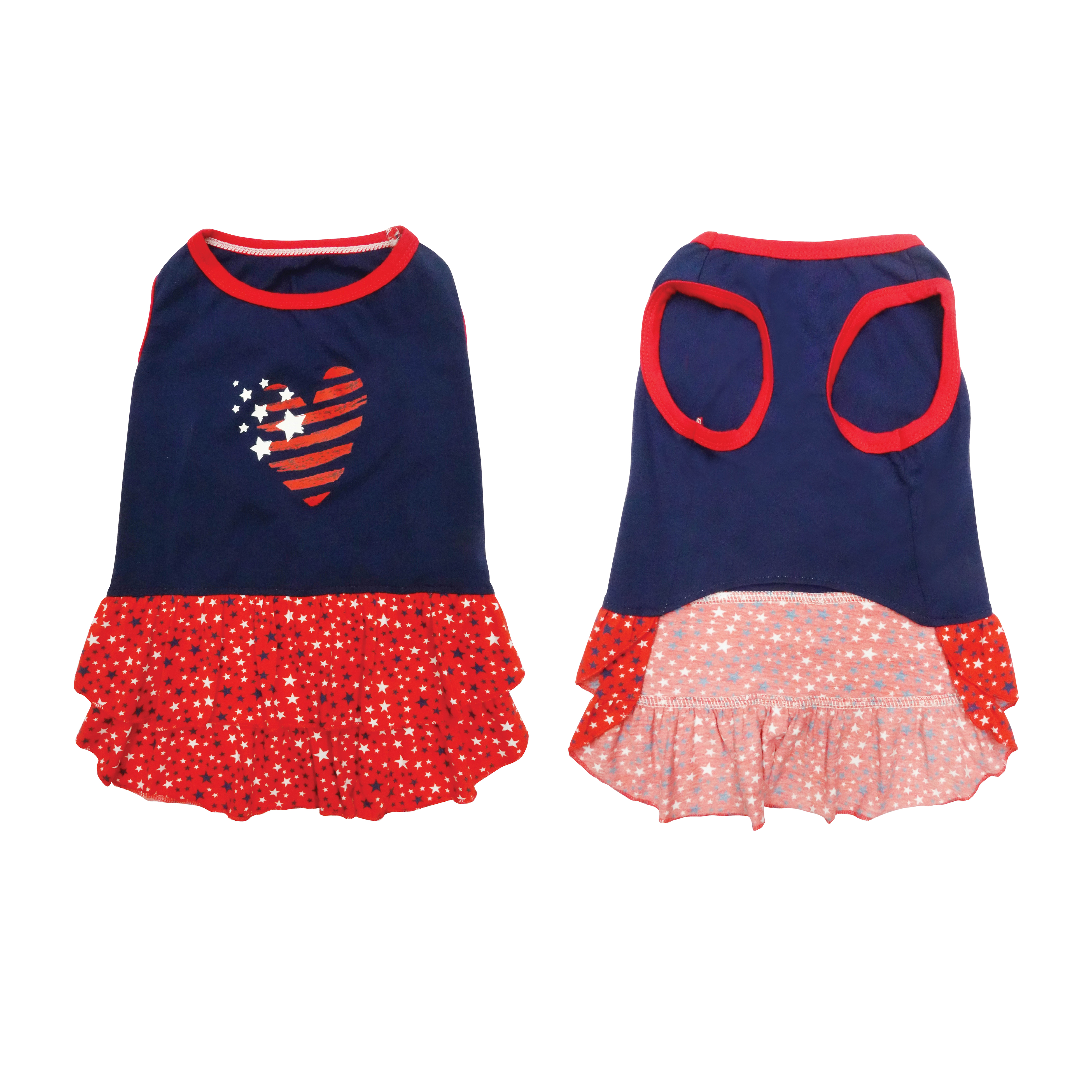 Best Furry Friends Dress for Dogs or Cats, Heart, Large