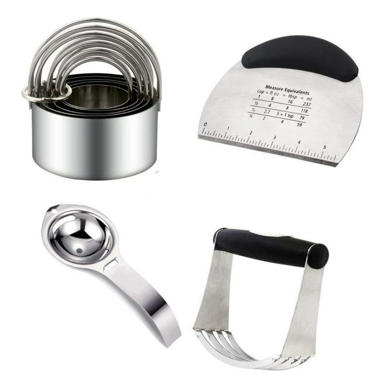 Zulay Kitchen Professional Dough Blender & Pastry Cutter Stainless Steel  Dishwasher-Safe Black 