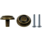 Symmetry Mushroom Knobs, Antique Brass/Gold, 5pc