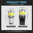 thumbnail image 2 of MAXGTRS 2x T20 LED 1156 P21W Reverse Parking Turn Signal Light W21W Tail Parking Brake Lamp, 2 of 10