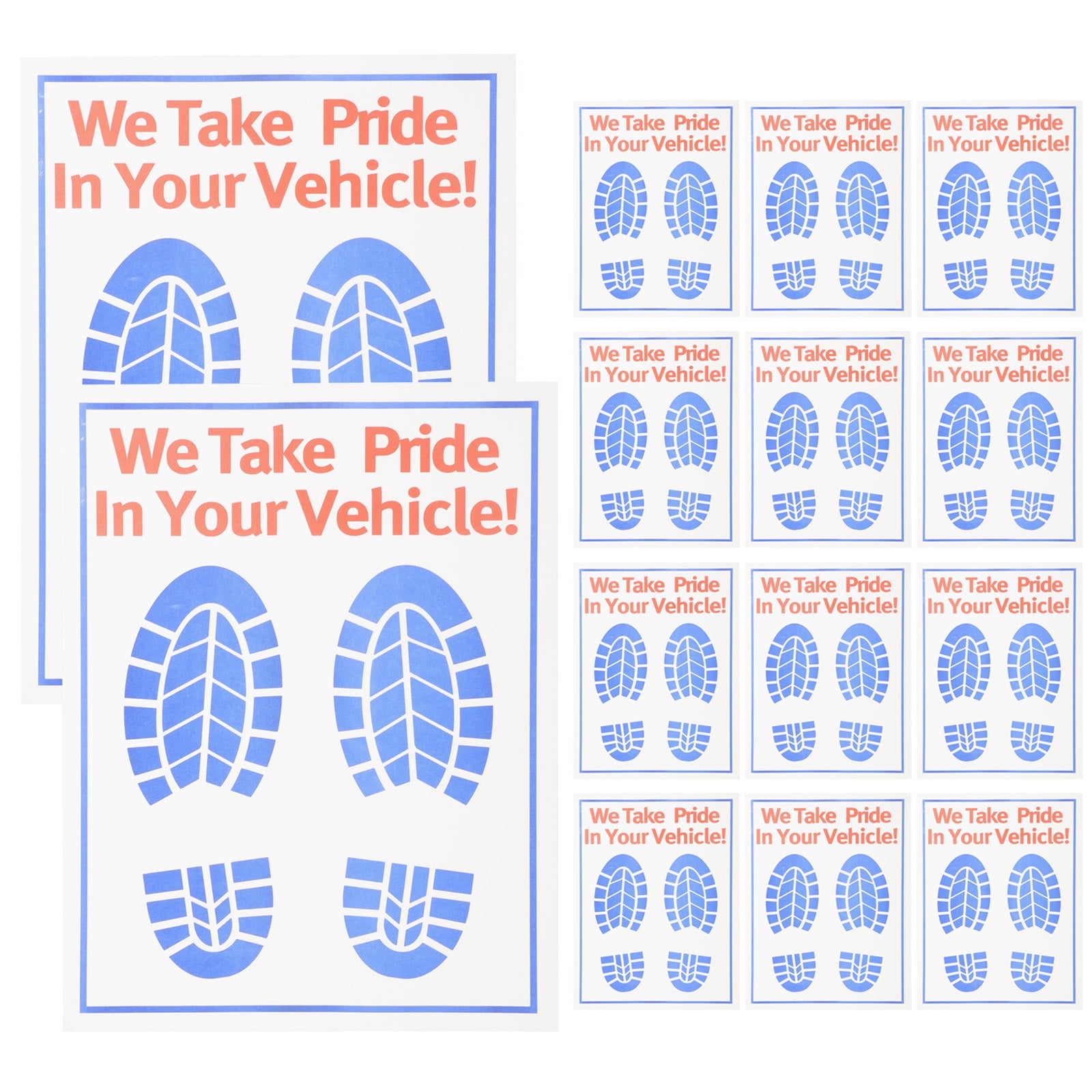 Miangastore 50 pcs Disposable Car Floor Mats Automotive Paper Floor Mats Vehicle Floor Mats