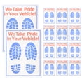 thumbnail image 1 of 50 Uds. Alfombrillas desechables para el suelo del coche, alfombrillas de papel para automóviles, alfombrillas para el suelo del vehículo, 1 of 7