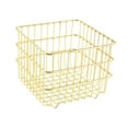 thumbnail image 1 of Cesta de almacenamiento de hierro, organizador de maquillaje INS, cesta de alambre para dormitorio Oro 13x13x107cm, 1 of 9