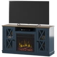 thumbnail image 2 of Twin Star Stanton Ridge Electric Fireplace TV Stand for TVs up to 55" , Fontana Blue, 2 of 11