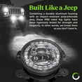 thumbnail image 4 of Chrome 4" HALO LED Fog Light Kit w/ Turn Signal for 07-18 Jeep Wrangler JK &etc, 4 of 9