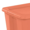 thumbnail image 6 of Sterilite 18 Gallon Tote, Plastic Storage Bin with Snap-on Lid, Orange, 6 of 6