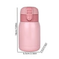 thumbnail image 3 of Zeiyignr Water Bottle Small Stainless Steel Thermoses, Insulated Vacuum, Leak Proof, Keeps Drinks Hot/Cold, Ideal for Coffee, Beverage, Water Pink, 3 of 7