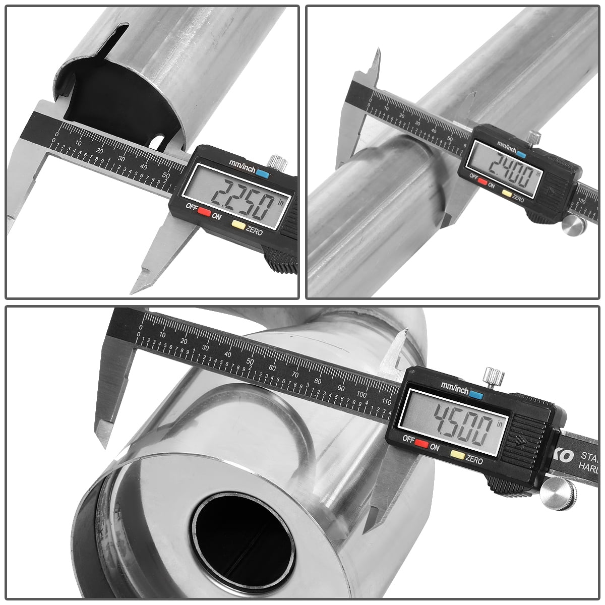 DNA Motoring For 00-05 Dodge Neon 2.0 Performance Catback Exhaust System w/4.75" Tip+Silencer