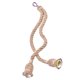 thumbnail image 5 of Advancent Cuerda de cáñamo, cable eléctrico, soporte para lámpara Homekit, cable DIY E27, bombilla colgante, luz Industrial, cable marrón 18mm(1M) 2 cabezas 2piezas, 5 of 6