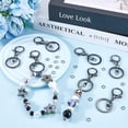thumbnail image 4 of 120Pcs Swivel Trigger Clip Keychain Lobster Claw Clasp with Brass Jump Ring Gunmetal Alloy Split Metal Key Ring Snap Hooks Clasps for Jewelry Making Keychains Lanyards Supplies DIY Crafts Black, 4 of 6