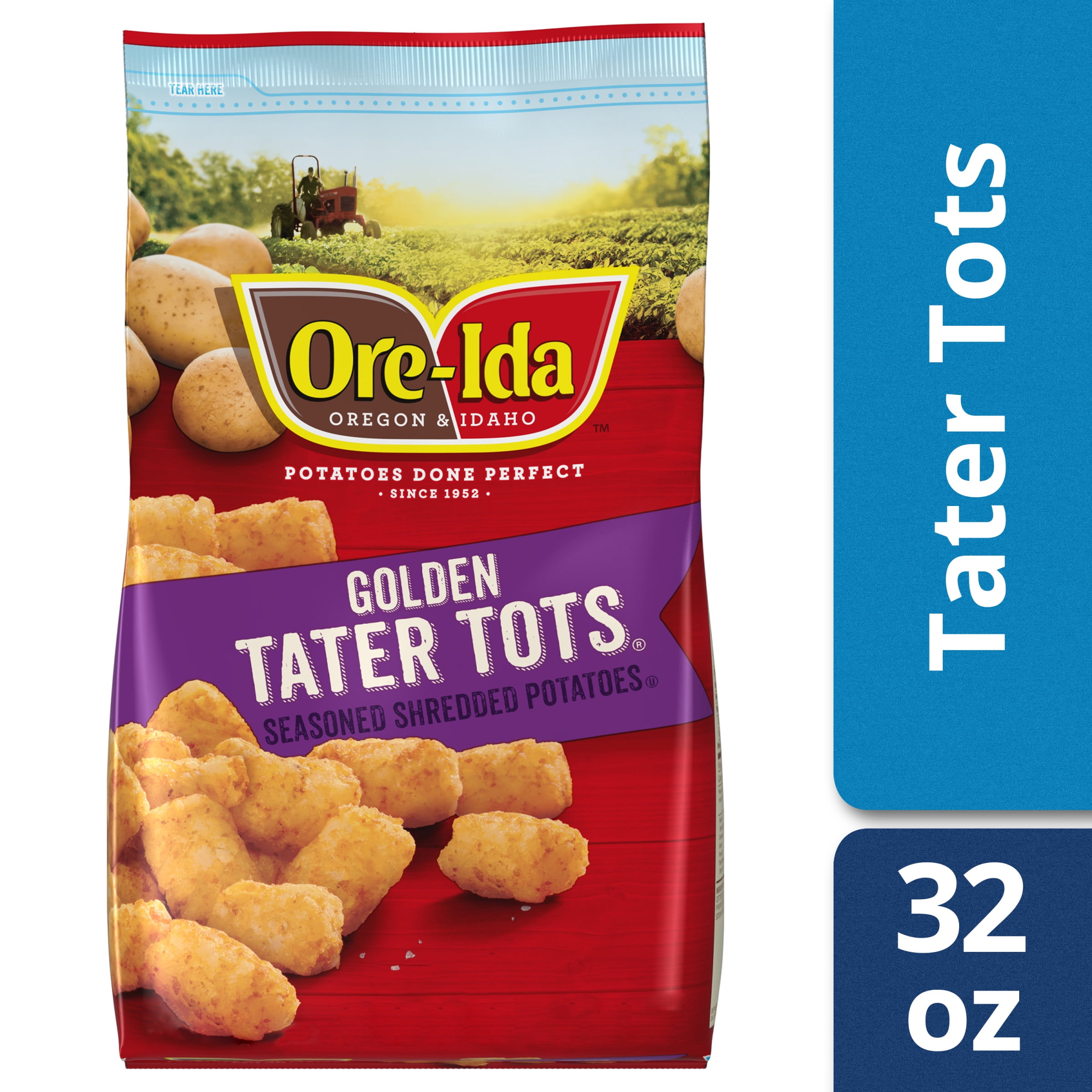OreIda Golden TATER TOTS, 32 oz Bag