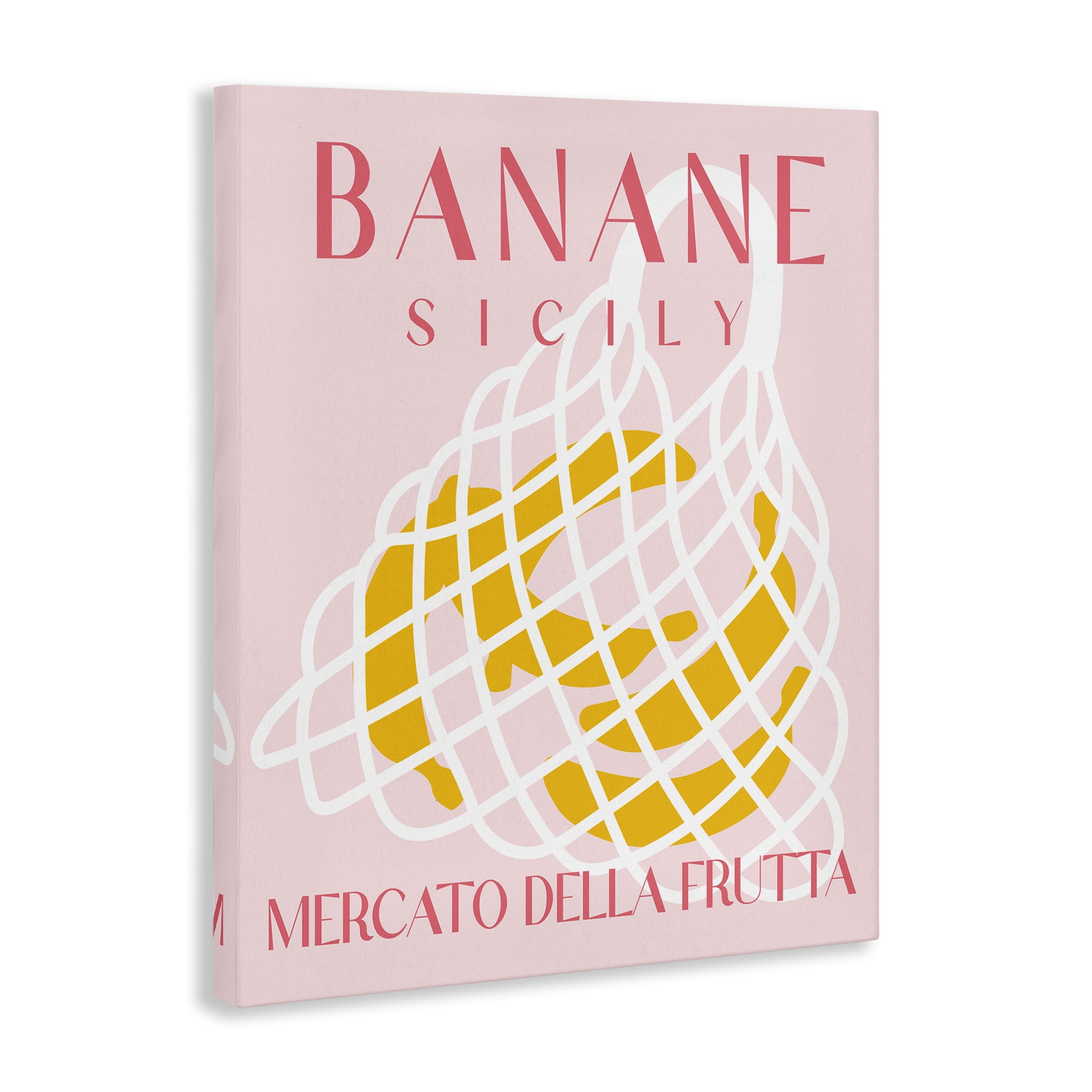 Stupell Industries Modern Banana Fruit Market Food & Beverage Painting Wrapped Canvas Art Print Wall Art, 16 x 20