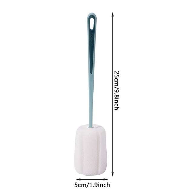 Binwennn Scrub with Long Handle Rotating Scrubbing Brush for Cleaning 1PC Sponge Long Handle Cleaning Brush Household Kitchen Cleaning Brush Cup Brush