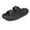 Black, variant on VONMAY Unisex Slides Sandals Thick Sole Pillow Sandals with Adjustable Double Buckle