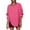 Hot Pink, variant on Early Autumn Women's Loose Fit Shirt with Front Short Back Long Hemline and Belted for Stylish Layering