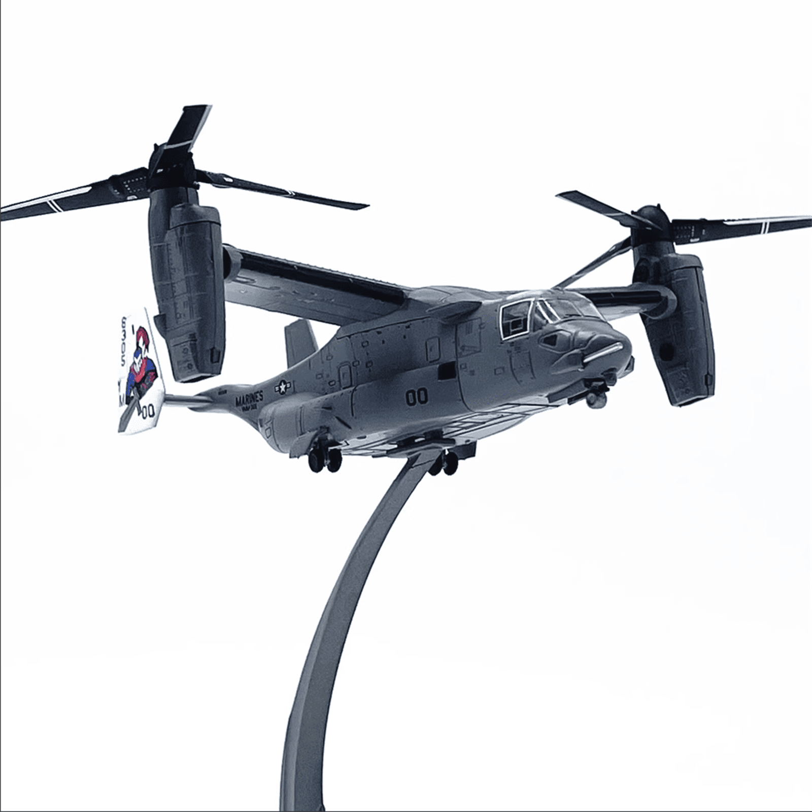 V22 Osprey Transport Helicopter Model 1:144 Scale Alloy Aircraft for Display Collection Model Gifts Toy