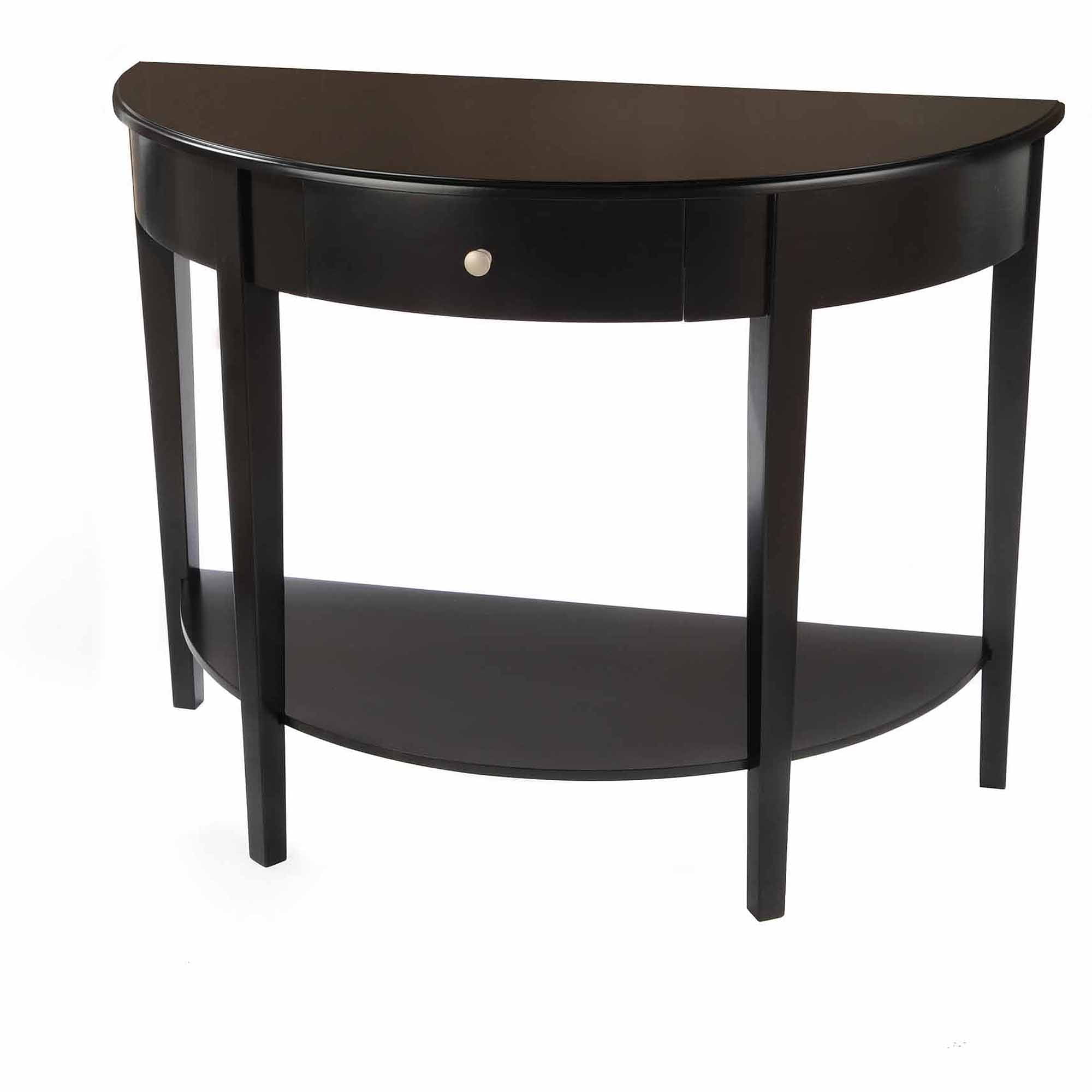 Half Moon Table bay shore collection large half moon/round hall table with drawer Half Moon Table bay shore collection large half moon/round hall table with drawer