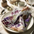 thumbnail image 3 of Vargottam Beige Bird Print Cotton Muslin Napkins - Set of 12, 20-Inch, Luxurious Soft Cloth Napkins for Dining & Events, Absorbent, Washable & Tableware, 3 of 7