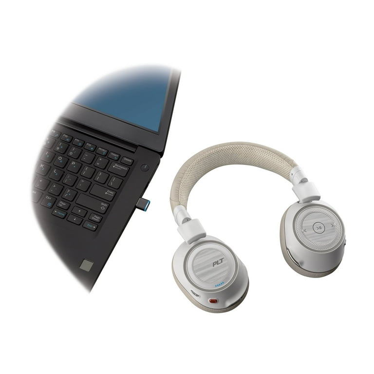 Plantronics Voyager 8200 UC White Stereo Bluetooth Headset