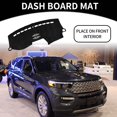 thumbnail image 2 of Dash Cover - Car Center Console Non-Slip Dash Board Mat - for FORD Explorer 11-19 Flannel Black - 1Pc, 2 of 6