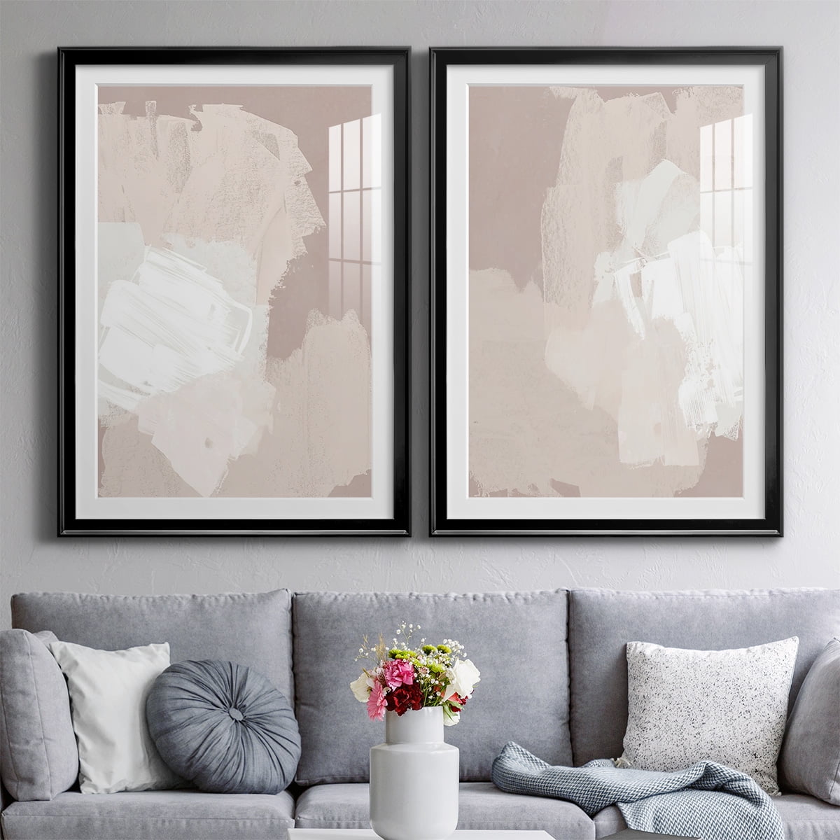 Wexford Home Cloud Slate I Premium Framed Print, 18.5" x 24.5" - Ready to Hang, Black (Set of 2)