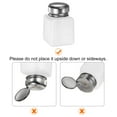 thumbnail image 4 of Uxcell 3pcs Solvent Alcohol Dispensers 120ml(4oz) Push Down Liquid Dispenser Pump with Stainless Steel Lid, White, 4 of 6