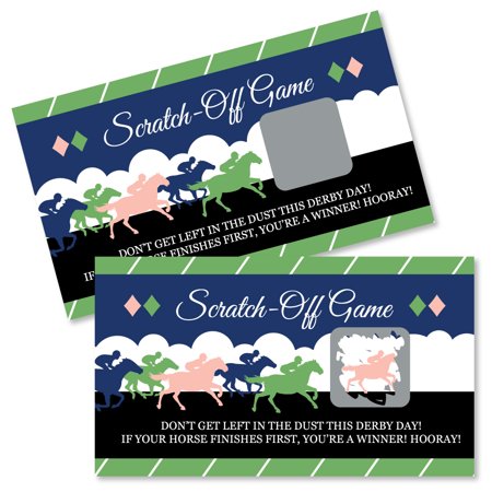 Kentucky Horse Derby - Horse Race Party Scratch Off Dare Cards - 22