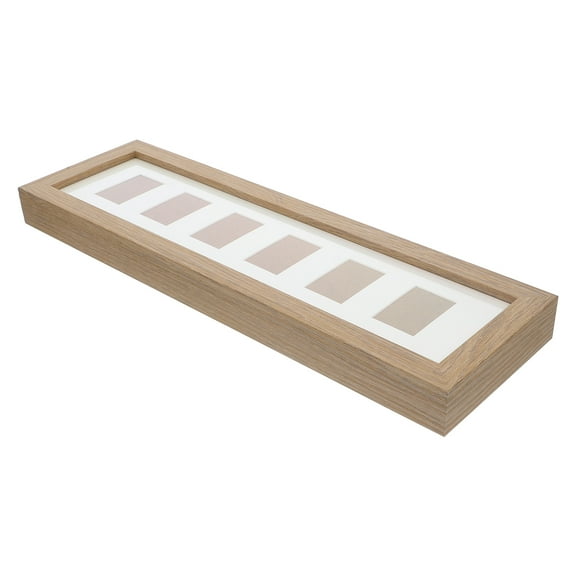 ULTNICE 1Set Collage Picture Frames for Wall in Light Brown Wooden Material for Collectors