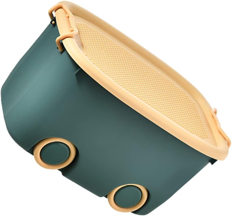 Kids Toy Box Organizer Box Toy Storage Organizer Bins With Lid Rolling