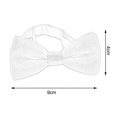 thumbnail image 4 of MERIGLARE Adjustable Bow Ties Kids Bow Tie Solid Color Polyester Versatile Pre Tied Bow Tie Neck Bowties for Anniversary Prom Birthdays Purple, 4 of 8