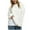 1-White, variant on Women's Long Sleeve Chunky Sweaters Fall Winter Essential Clothes Casual Loose Fit Crewneck Knitted Pullover Sweaters