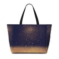 thumbnail image 2 of Gaeub Gold Black Glitter Beach Travel Bag, Multi-Pocket Beach Bag, Summer Vacation Bag, Beach Essentials Tote, 2 of 7