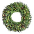 thumbnail image 1 of Vickerman Cheyenne Pine 30 Inch Artificial Pre Lit Holiday Christmas Wreath, 1 of 2