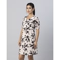 thumbnail image 7 of Moomaya Womens Short Sleeves Mini Dress, Sweetheart Neck, A-Line Dress, 7 of 7