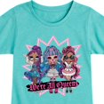 thumbnail image 3 of LOL OMG! Fashion Dolls - We're All Queens - Toddler & Youth Girls Short Sleeve Graphic T-Shirt, 3 of 5
