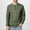 #Army Green, variant on DPTALR Men's Solid Color Button Round Neck Knitted Long Sleeved Shirt,Brown,L