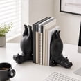 thumbnail image 4 of Hippo Bookends, Resin Animal Book Holder for Bookshelf, Funny Hippopotamus Book End for Home Office Library Shelf Decor, Decorative Book Organizer Gift, 4 of 7