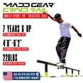 thumbnail image 2 of Madd Gear Grind Rail - 99" Long - 3-Step Adjustable Height - Extra Stability Practice Skate Rail, 2 of 9