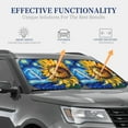 thumbnail image 4 of Bingfone vintage Starry Sunflower Windshield Sun Shade 2-Piece Foldable Car Front Window Sunshade for Most Sedans SUV Truck - Medium, 4 of 7