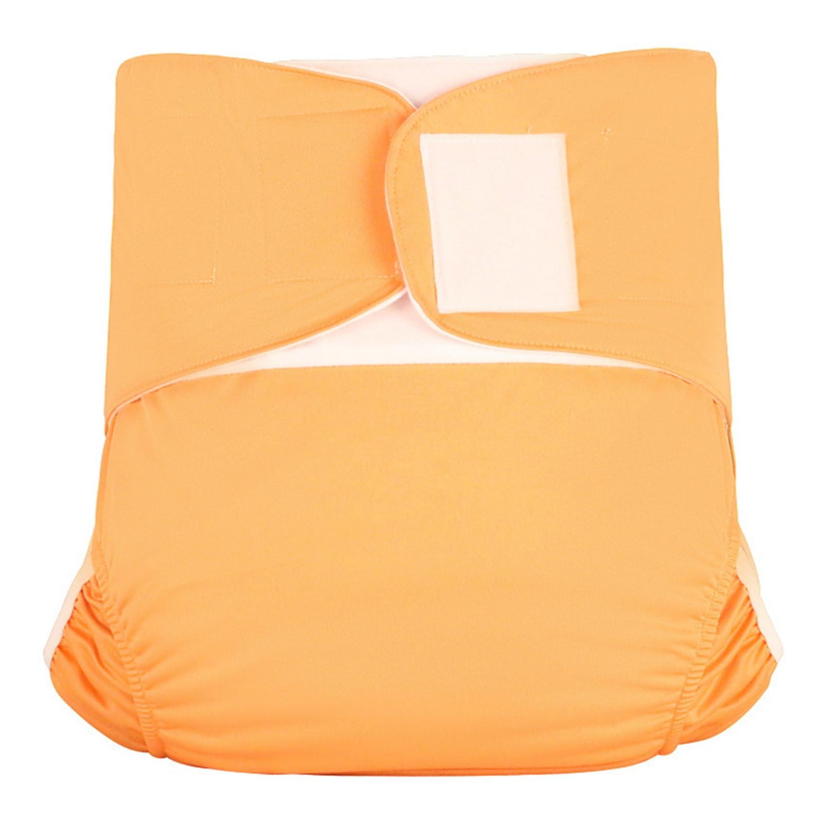 Adults Cloth Diaper ,Adjustable ,Washable Heavy Absorbency ,Elastic Economical Protection for Elders Disabled Old Incontinence , Adjustable Waist Size