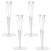 Masteelf Balloons Holder Table Stand Kit with Stick Base Clear Plastic for Easy Assembly and Display 70x17.5cm