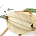 thumbnail image 5 of Odeerbi Tote Bag for Women New Retro Mori Round Straw Bag Woman Summer Bag Beach Bag Leisure Shoulder Bag Beige, 5 of 5