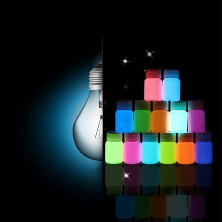 Glow Cubed Glow in The Dark Artist Professional Oil Paint Luminescent  Phosphorescent Self-Luminous Paint (Sets, Glow Set of 10)