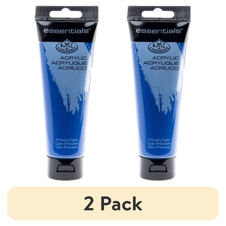 (2 pack) Royal & Langnickel Essentials 120ml Primary Cyan Artist Acrylic Paint