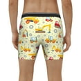 thumbnail image 4 of Cauagu Heavy Equipment Print Men's Boxer Briefs, Funny & Cute Underwear Elastic Waistband Briefs Ideal Gift for Men,1-Pack, 4 of 7