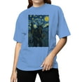 thumbnail image 2 of Starry Night Krampus Art Print Women's T-shirt, 2 of 3