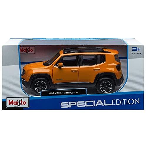 Red 2017 Jeep Renegade Die Cast Car 1 24 Scale Walmart