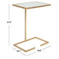 thumbnail image 4 of SAFAVIEH Neil 21 in. H Solid Classic Accent Table, Gold Leaf/White Glass, 4 of 11