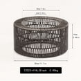 thumbnail image 1 of AMERTEER [Handmade Rattan Lamp Shade] Handmade Rattan Pendant Lamp Shade - Open Weave Design  Compatible with Standard Lighting Fixtures  for Living Room  Bedroom  Dining Room - Home Deco, 1 of 6